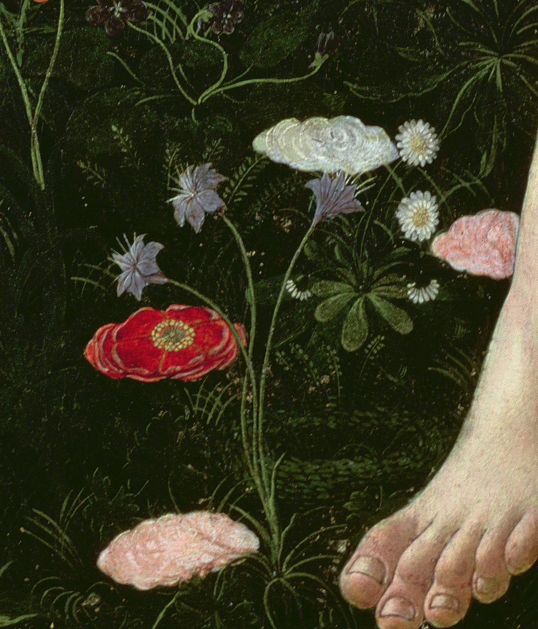 Primavera, ca. 1478 (detail) door Sandro Botticelli