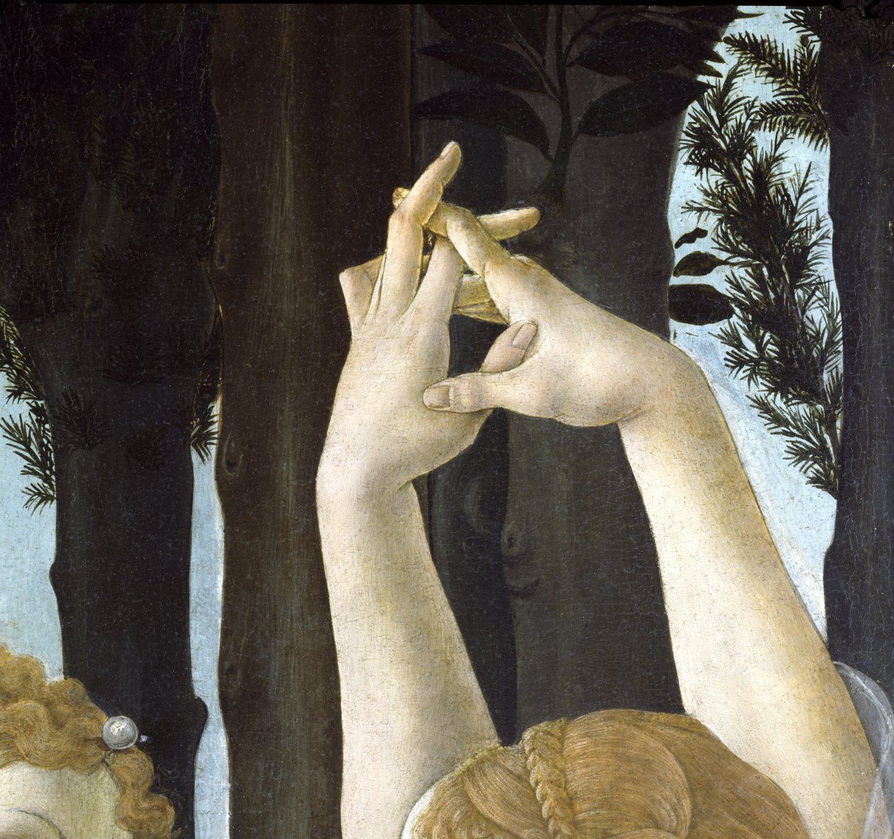 Primavera, ca. 1478 (detail) door Sandro Botticelli