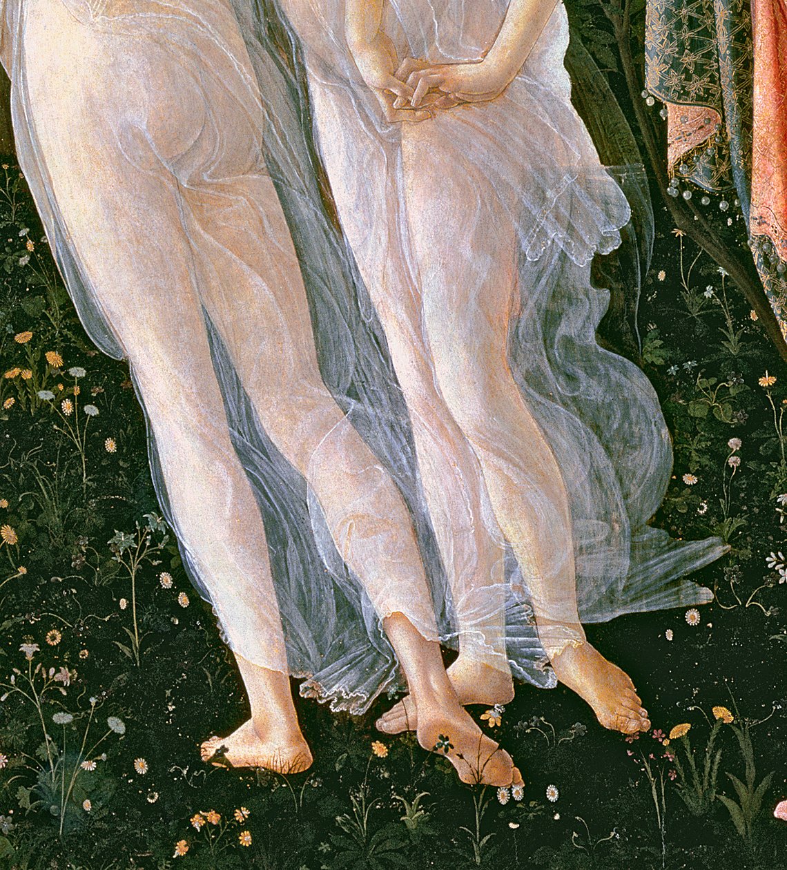 Primavera (detail) door Sandro Botticelli