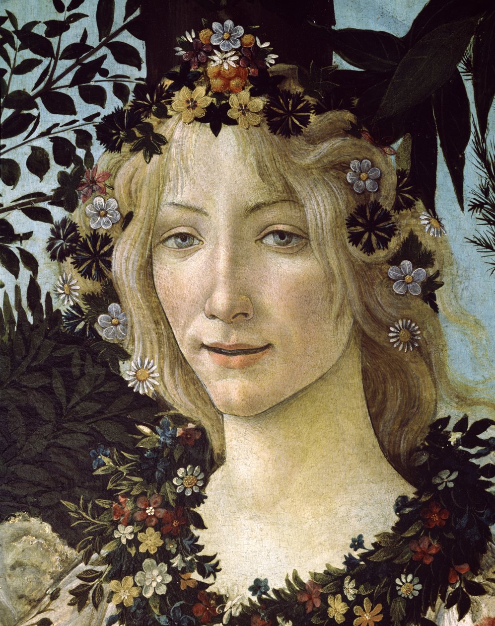 Primavera, ca. 1478 (detail) door Sandro Botticelli