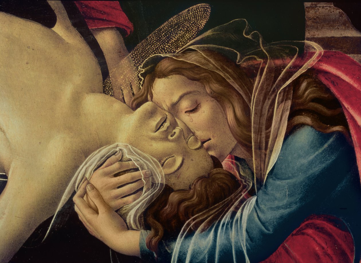 De Bewening van Christus, c.1490 (detail) door Sandro Botticelli