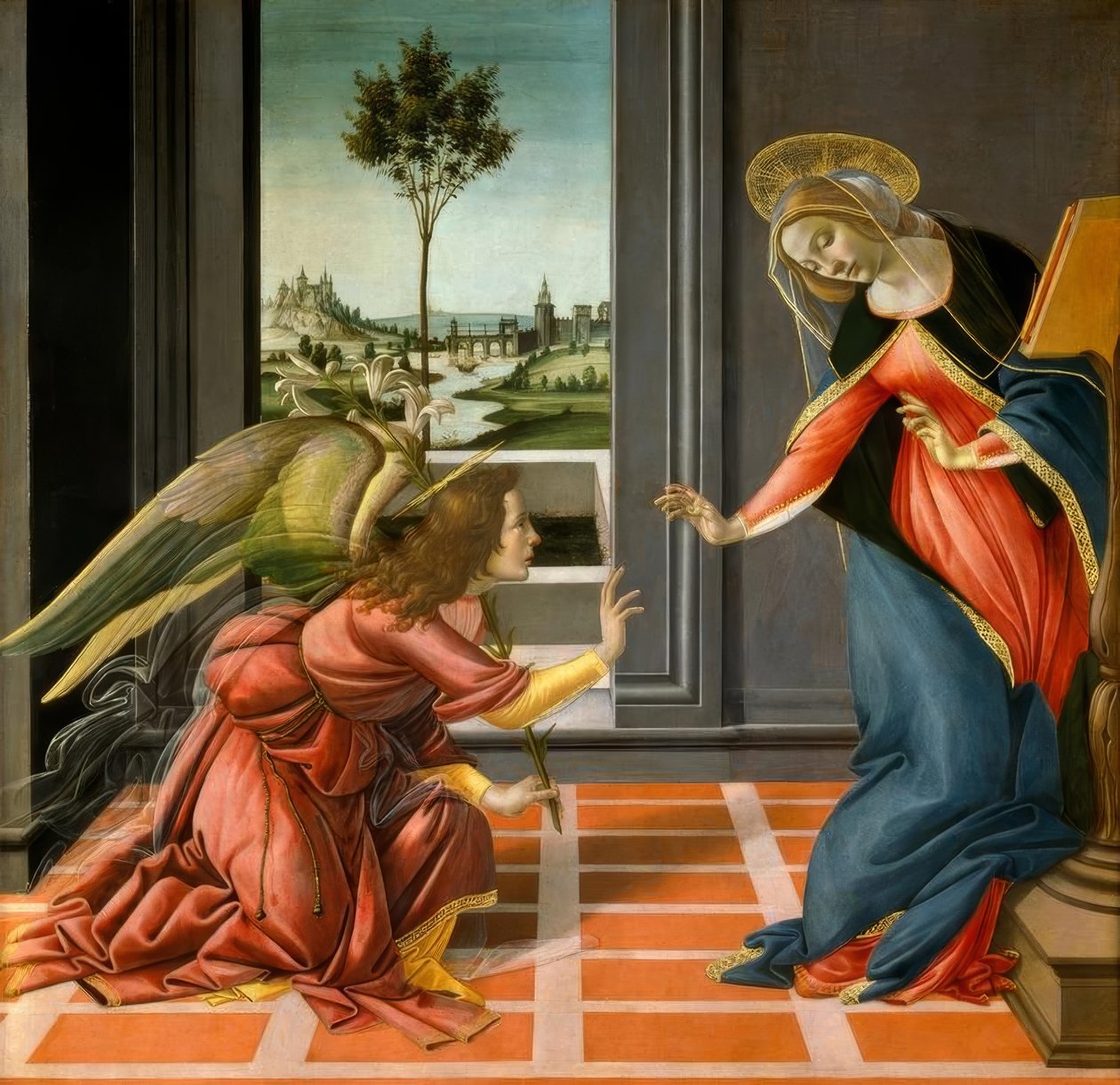 Aankondiging aan Maria door Sandro Botticelli