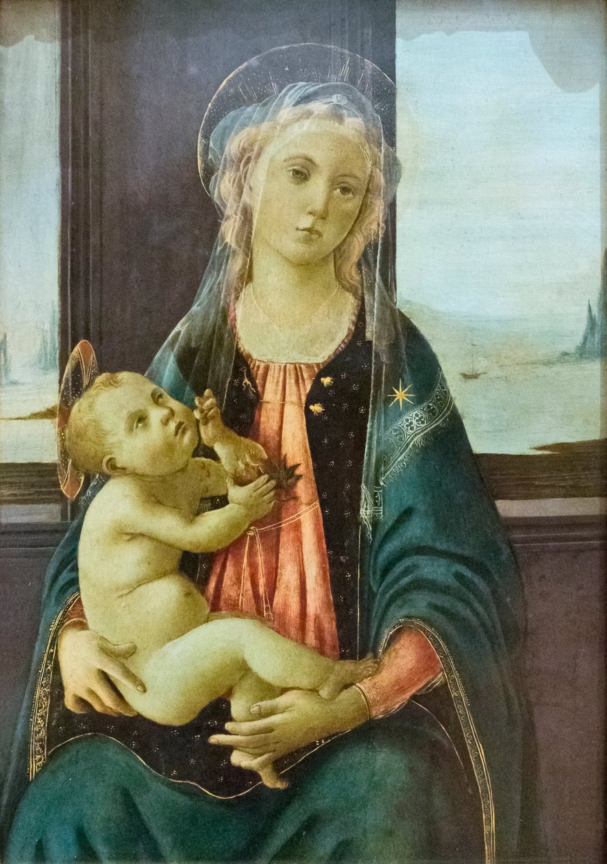 De Maagd van de zee door Sandro (attr. to) Botticelli