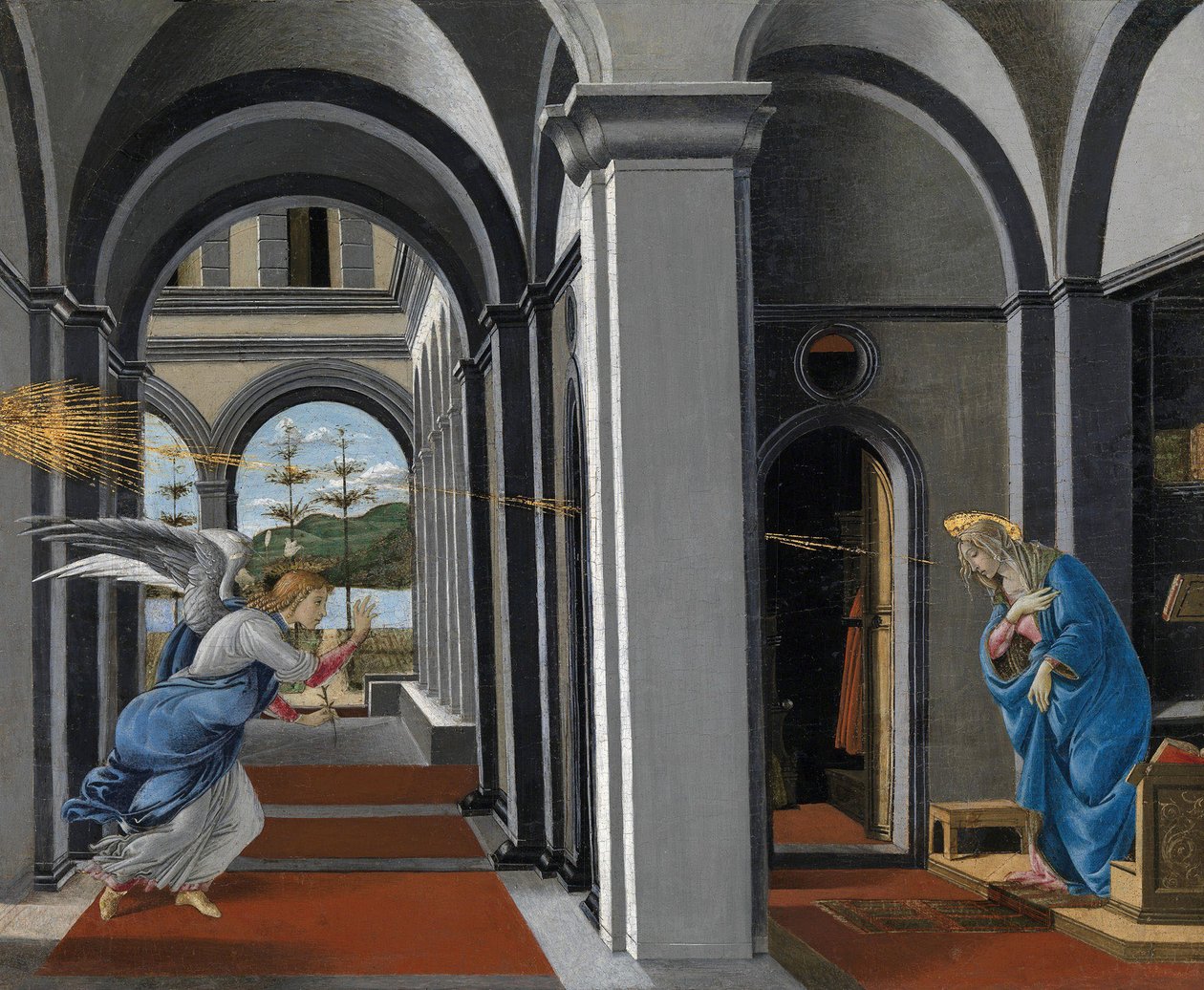 Annunciatie door Sandro Botticelli