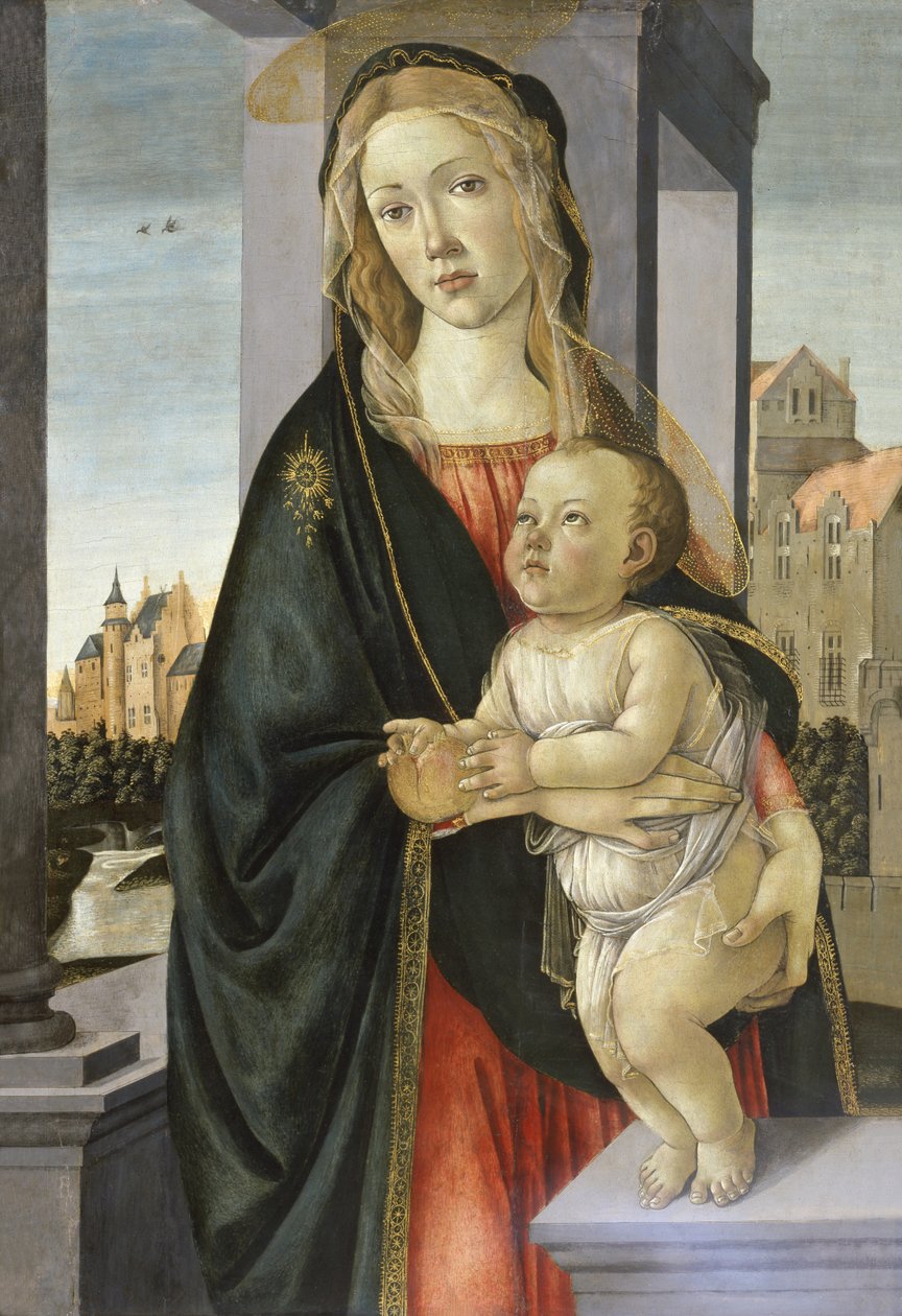 Madonna en Kind door Sandro Botticelli