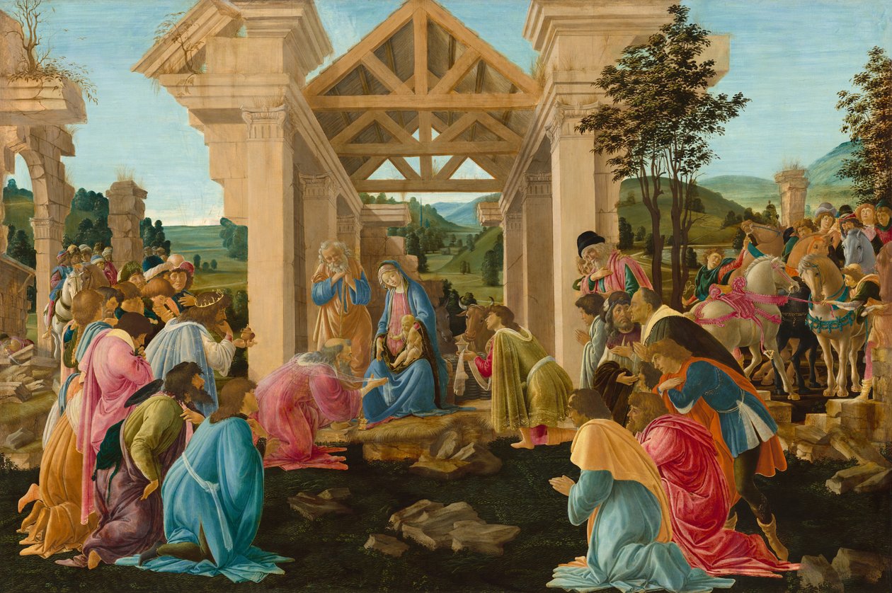 De Aanbidding der Wijzen door Sandro Botticelli