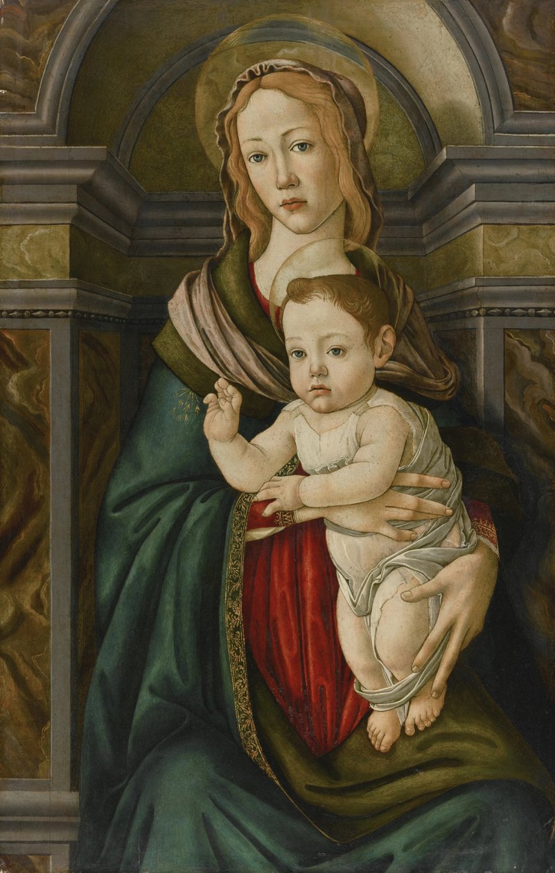 De Madonna met kind door Sandro Botticelli