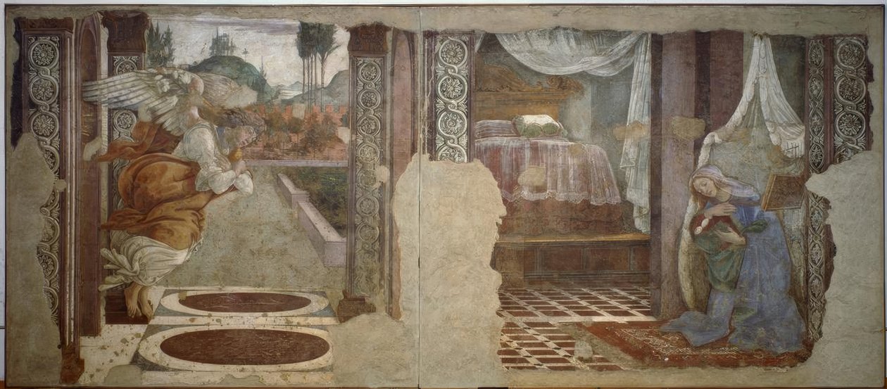 Aankondiging van S. Martino door Sandro Botticelli