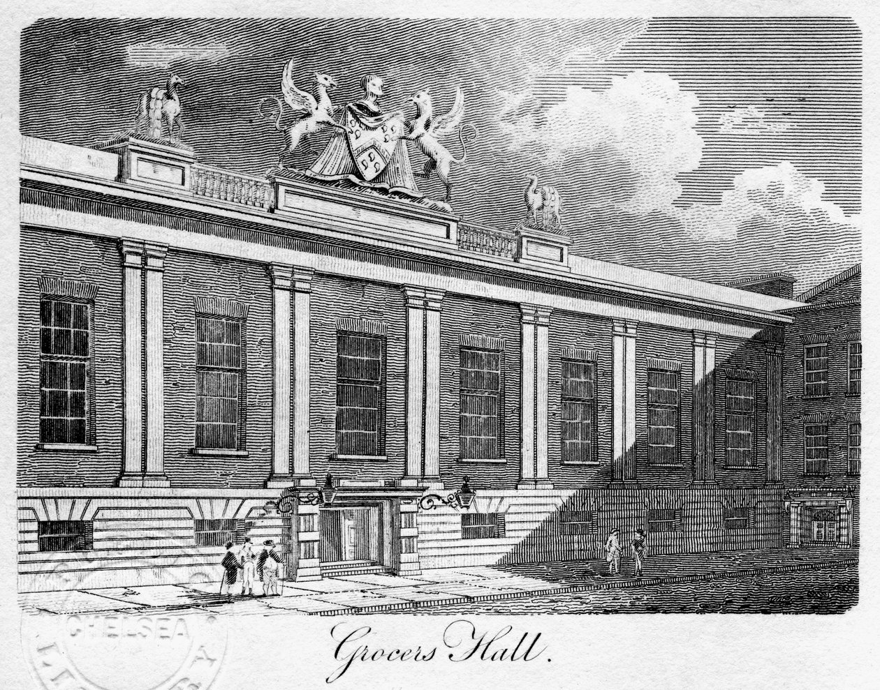 Grocers Hall, City of London, 1811 door Sands