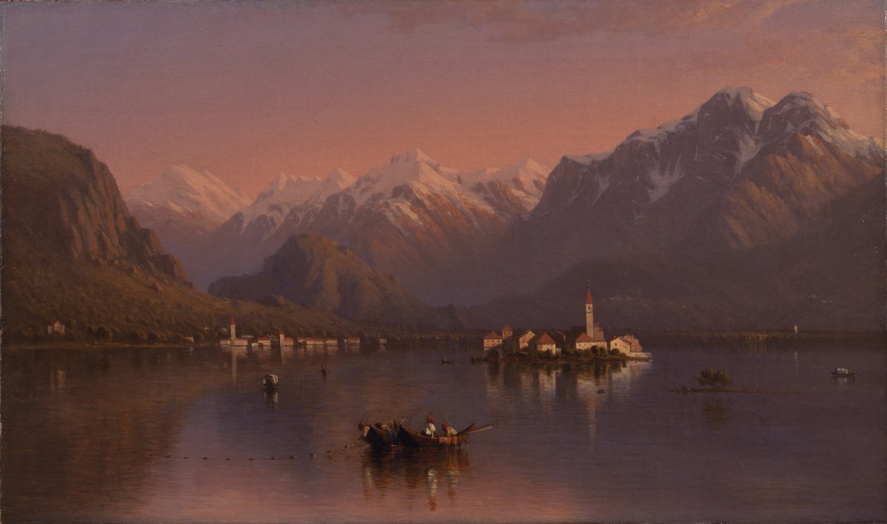 Lago Maggiore, Italië, 1858 door Sanford Robinson Gifford