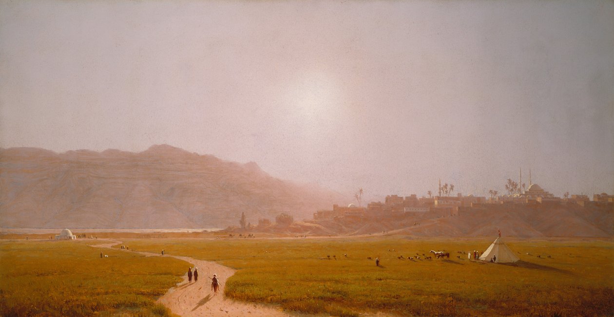Siout, Egypte, 1874 door Sanford Robinson Gifford