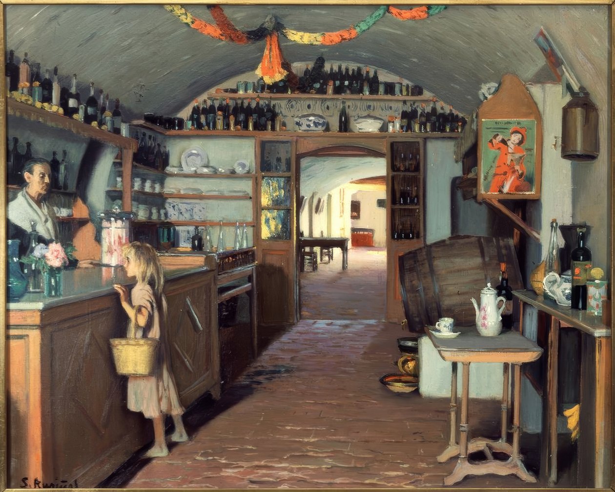 De kleine taverne door Santiago Rusiñol