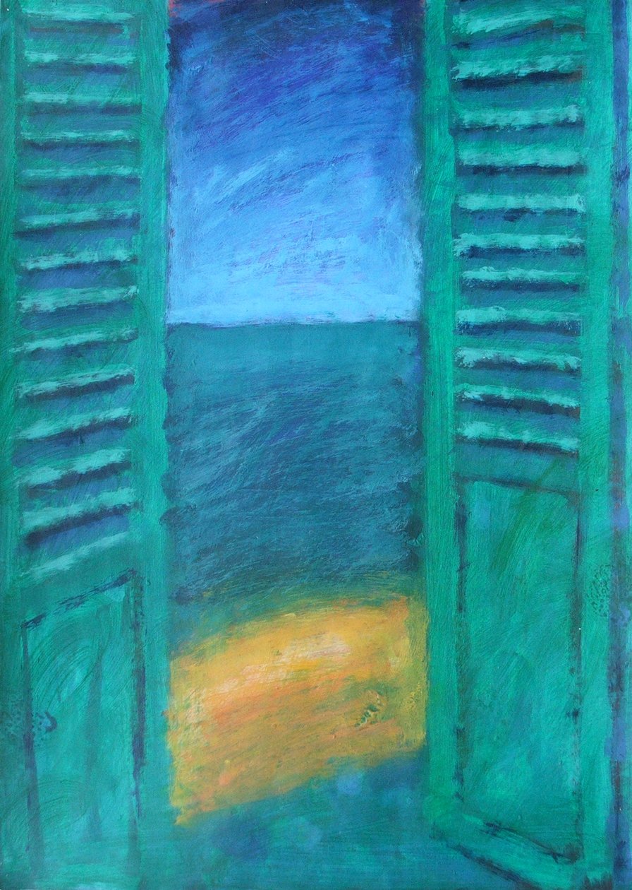 Groene Luiken door Sara Hayward