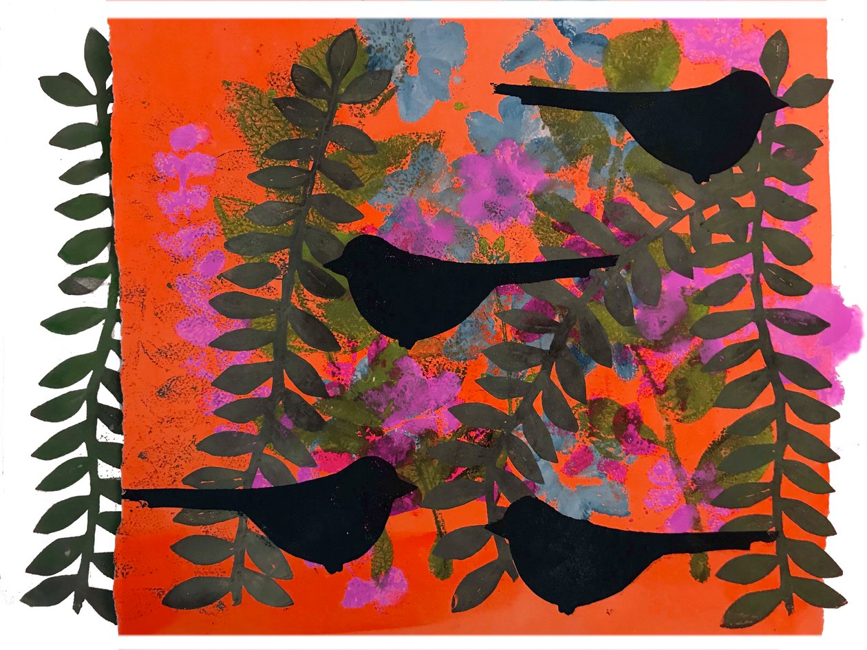 Vier merels door Sarah Thompson Engels