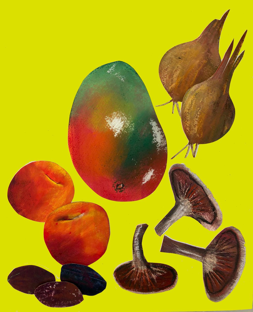 Fruit en groenten door Sarah Thompson Engels