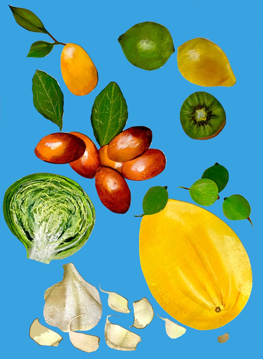 Fruit en groenten 2020 door Sarah Thompson Engels