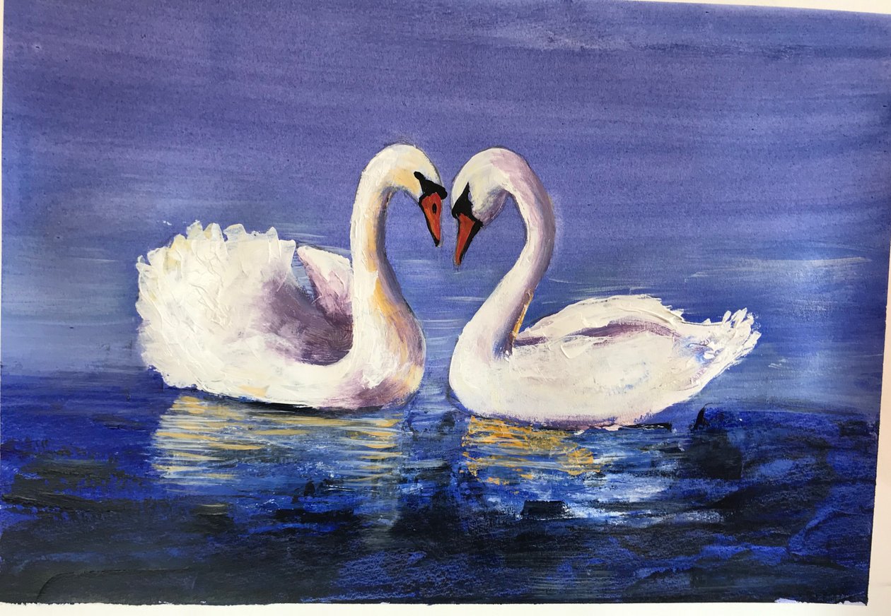 Zwanen door Sarah Thompson Engels