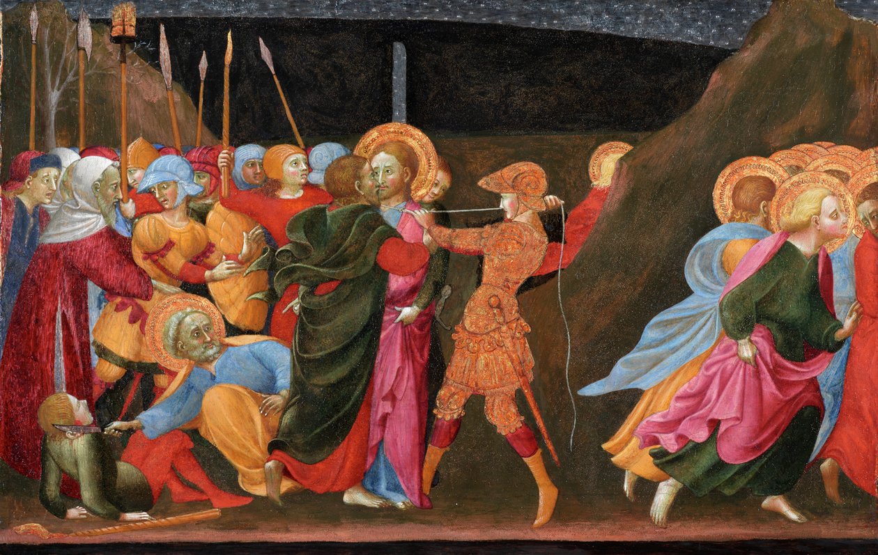 Het verraad van Christus door Sassetta c.1392 1450 Sassetta c.1392 1450