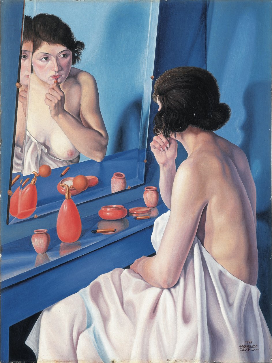 Vrouw voor een spiegel, 1927 door Scarpa