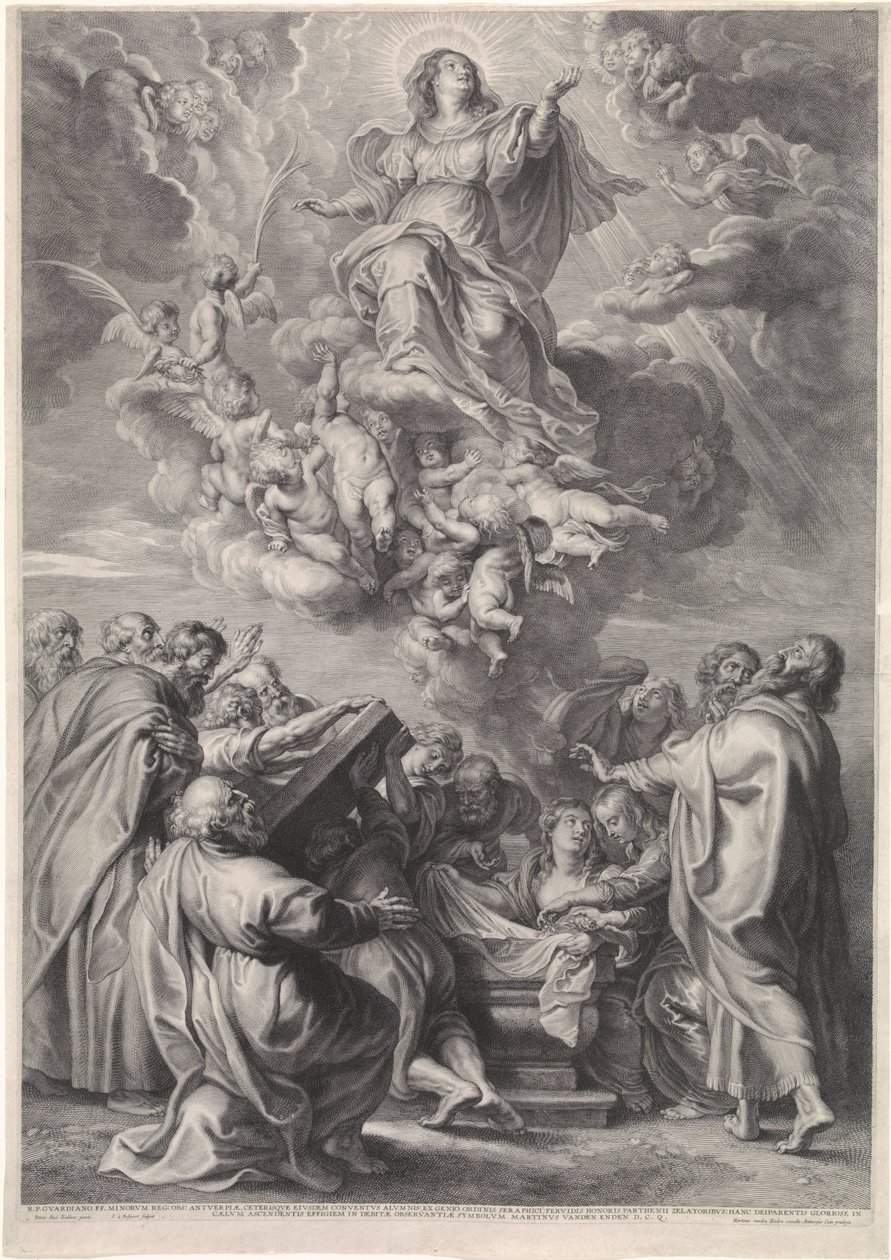 Hemelvaart van Maria met apostelen door Schelte Adamsz. Bolswert