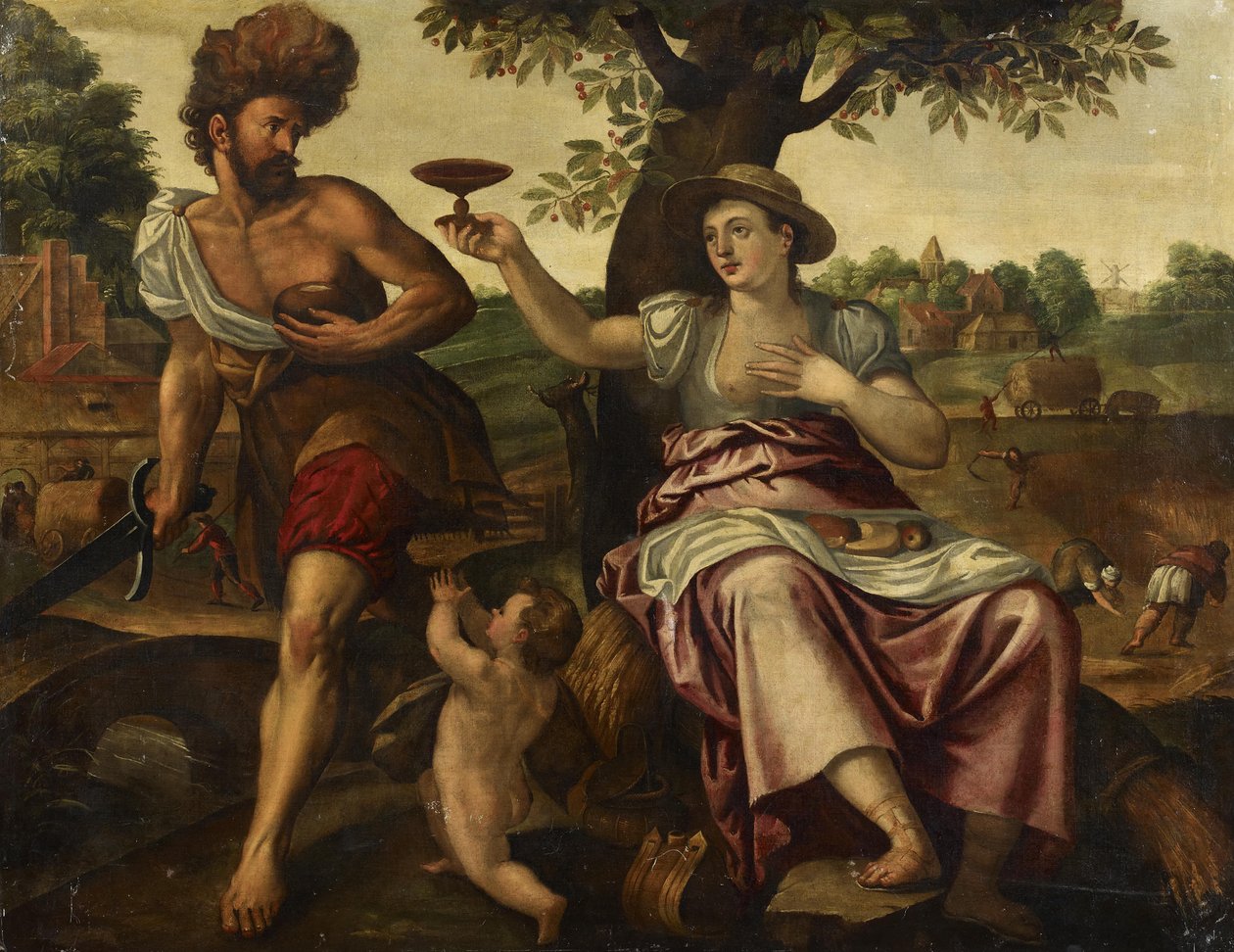 Allegorie van de zomer door School of Peter Candid