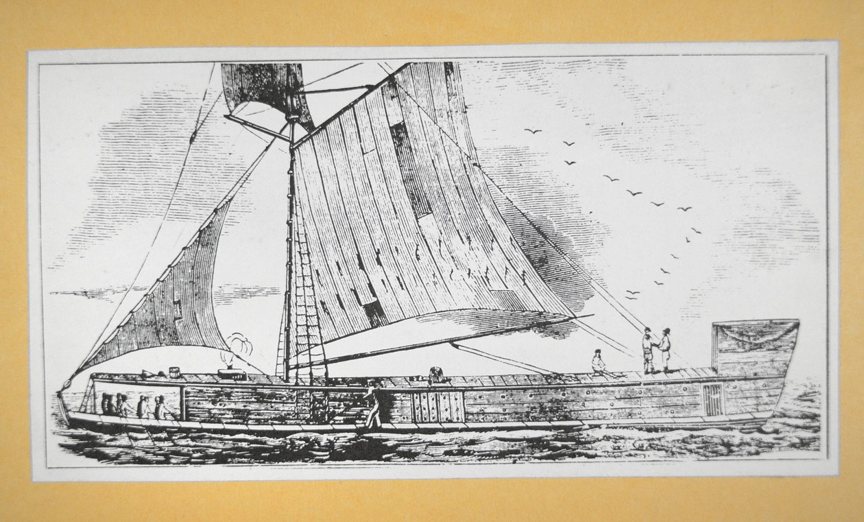 Mississippi Keel boot (gravure) door School American