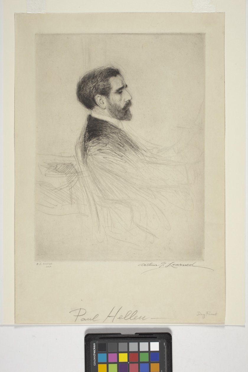 Portret Van Paul Helleu door School American