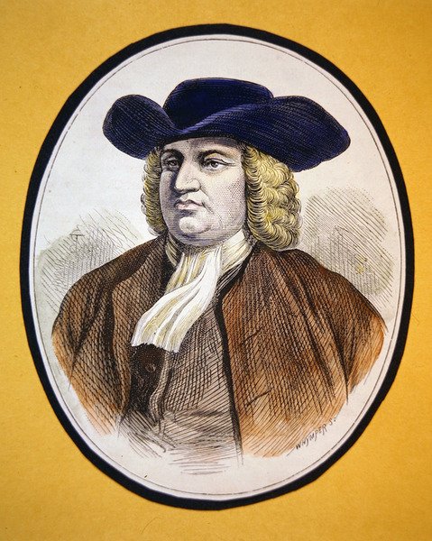 William Penn (kleur litho) door School American