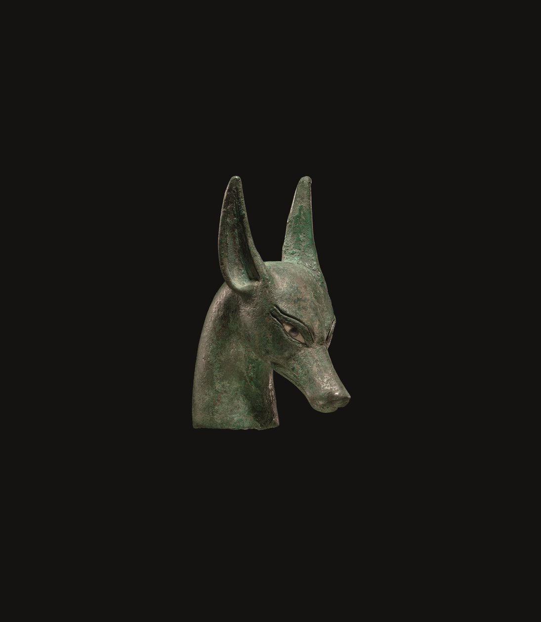 Een Egyptische bronzen scepterbloem door School Egyptian