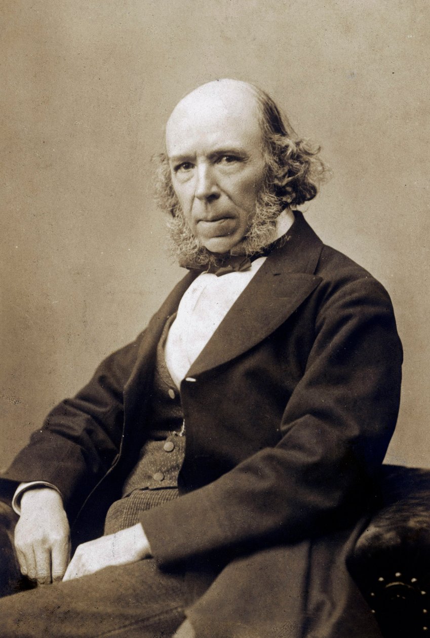 Herbert Spencer, c. 1890 door School English