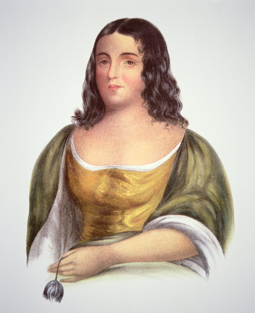 Pocahontas (kleur litho) door School English