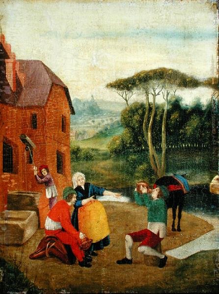 Figuren in een Landschap door School European