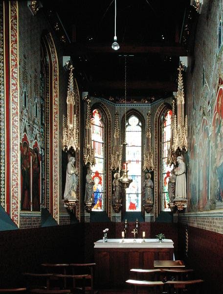 Uitzicht op het interieur door School Flemish