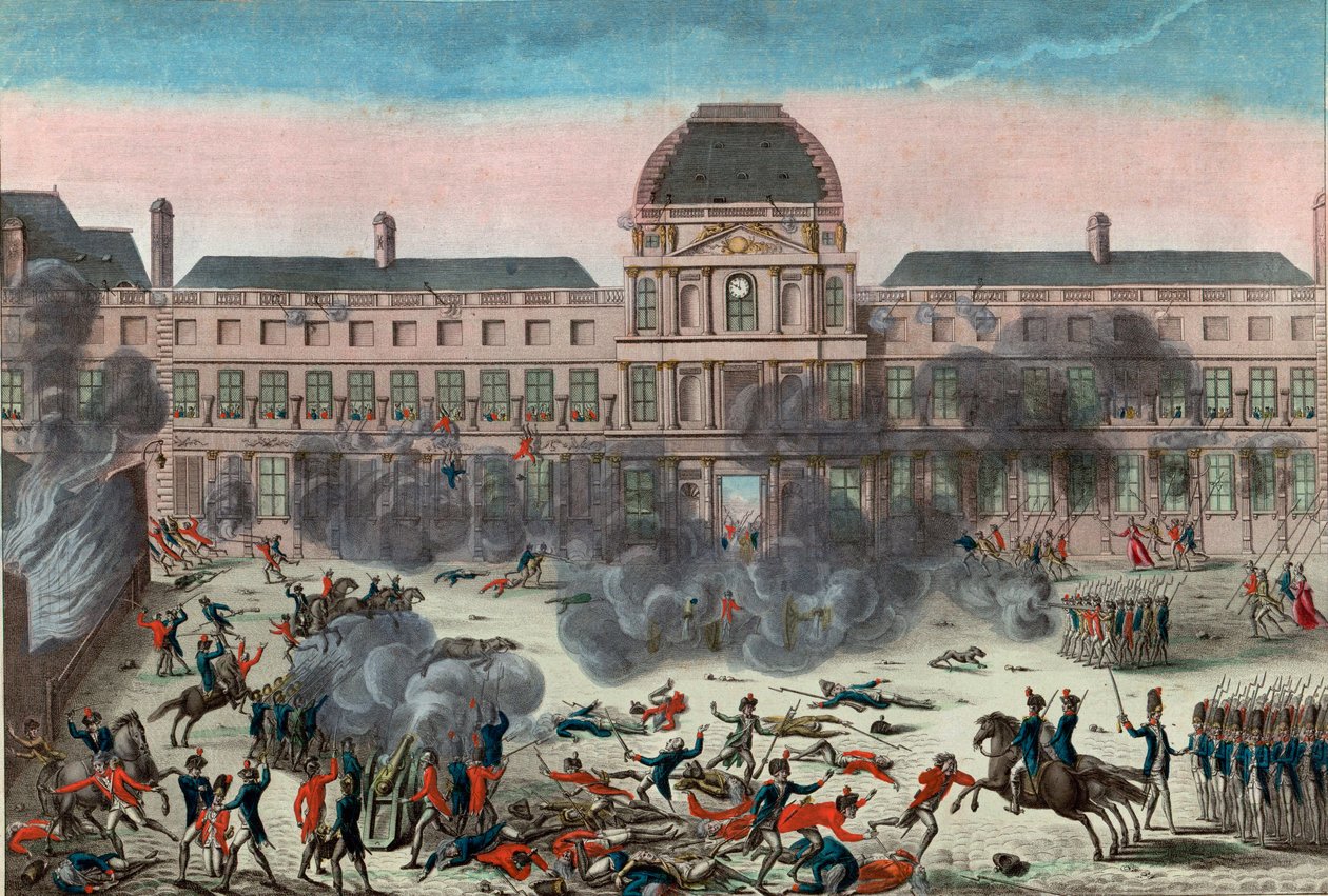 Aanval op de Tuilerieën door School French