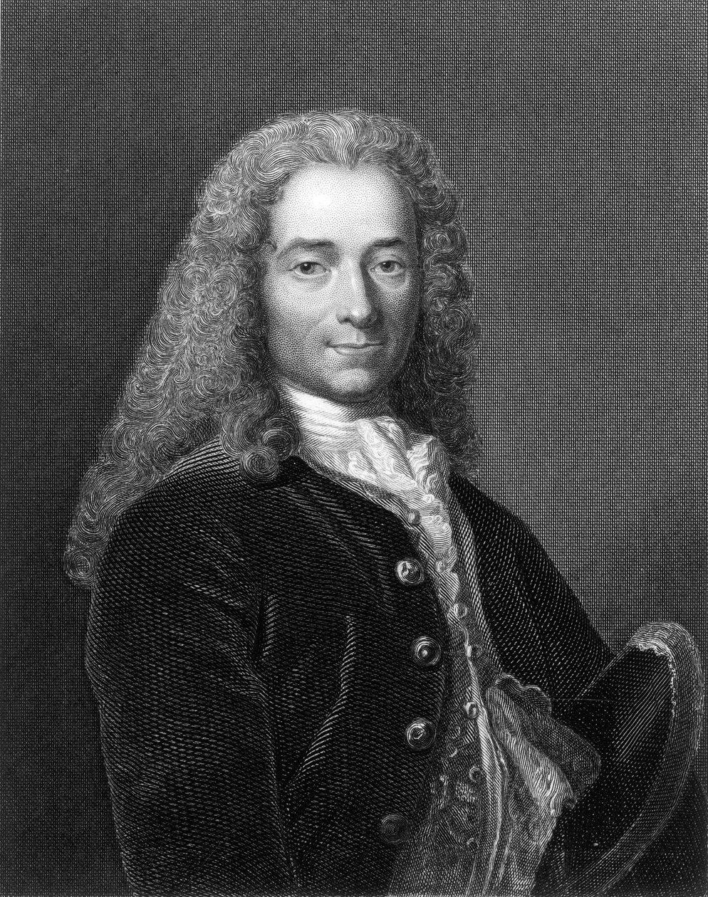 Francois Marie Arouet alias Voltaire (gravure) door School French
