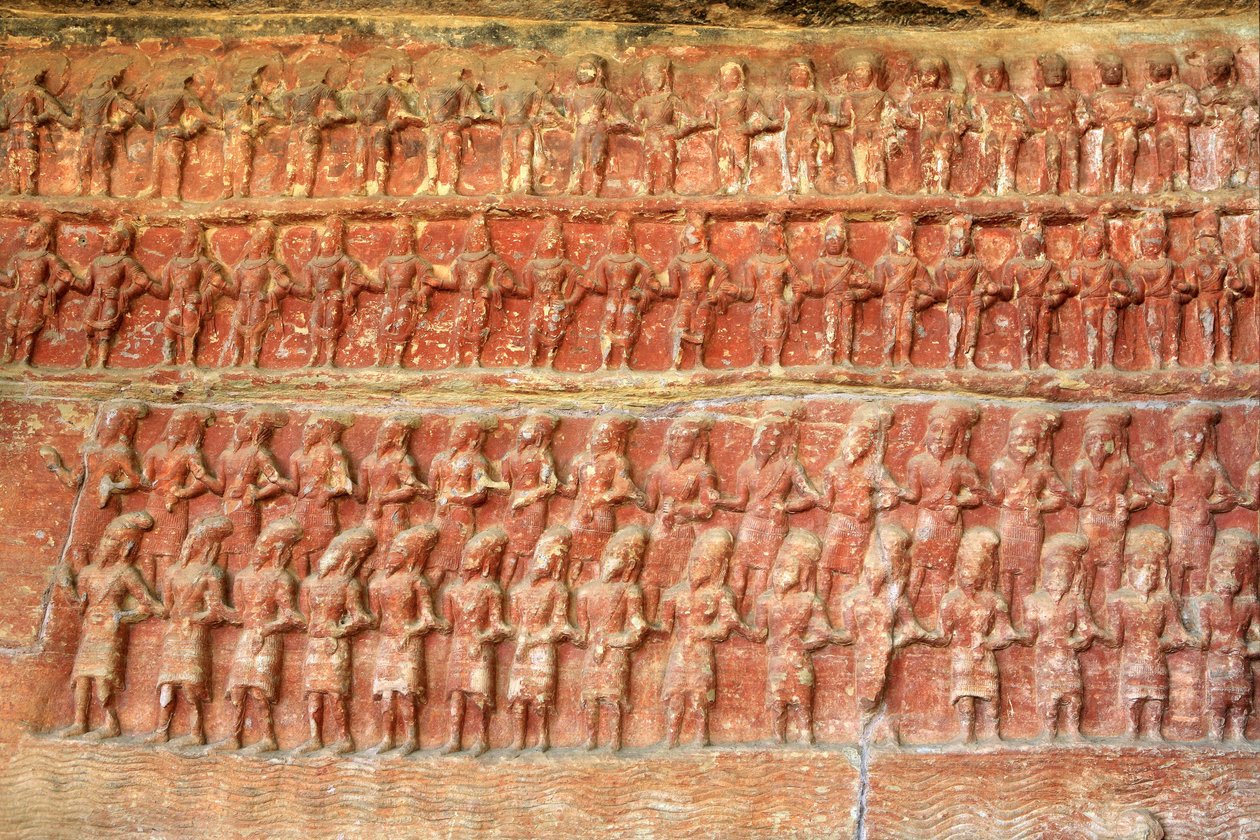 Detail, Vishnu als Varaha Avatar door School Indian