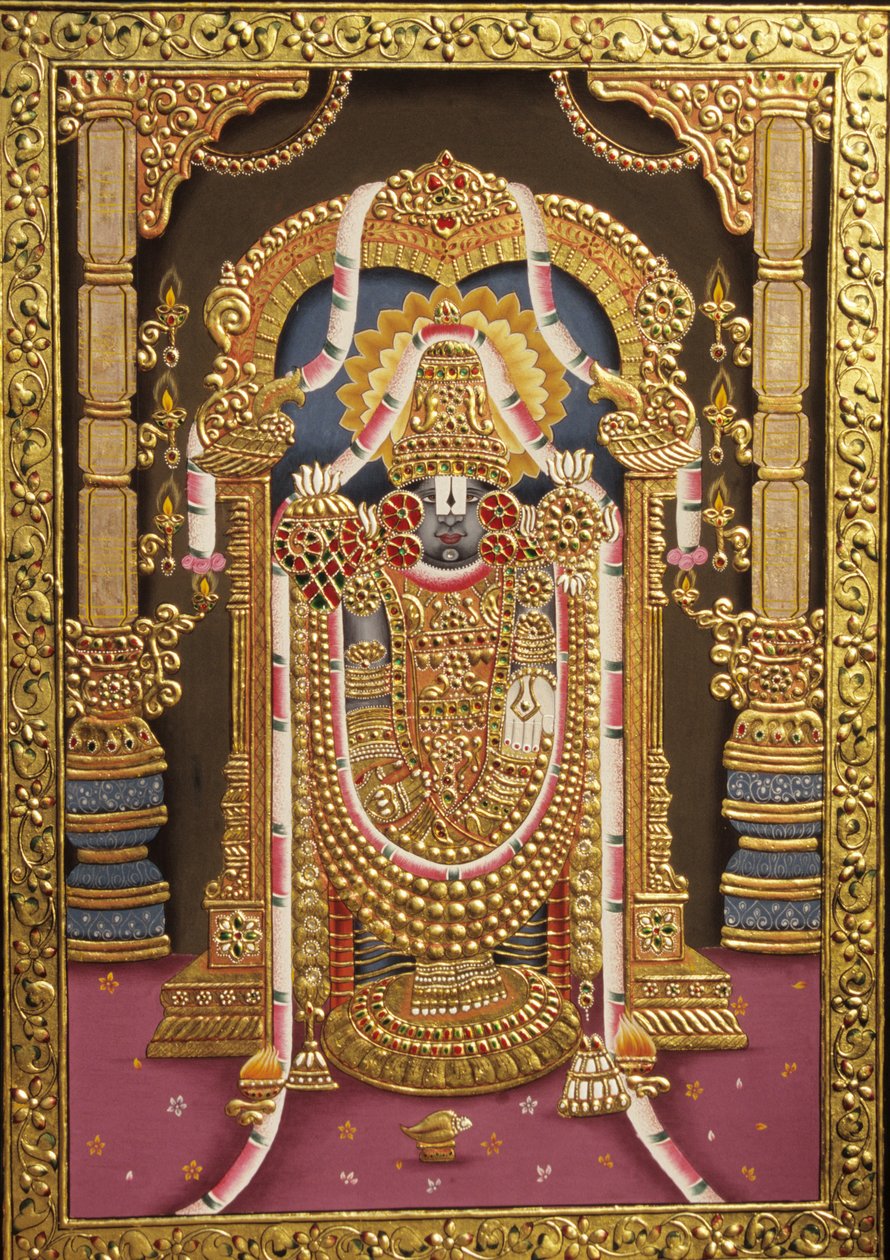 Tirupati Balaji goud reliëf India Azië door School Indian