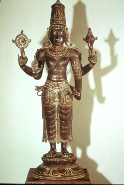 Vishnu, uit Zuid-India door School Indian