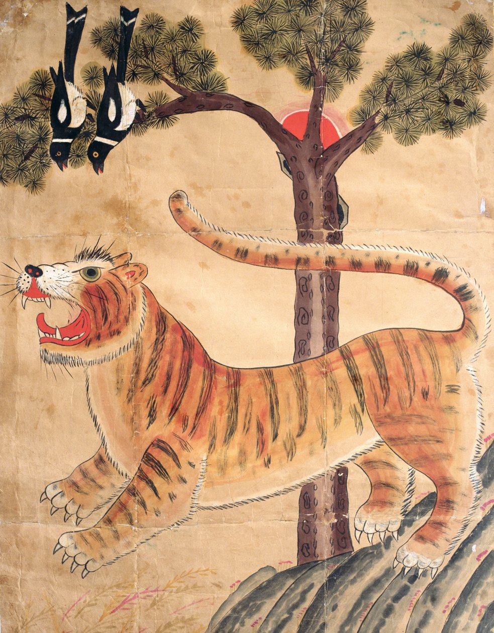 Seonangsin (natuurlijk pigment op papier) door School Korean