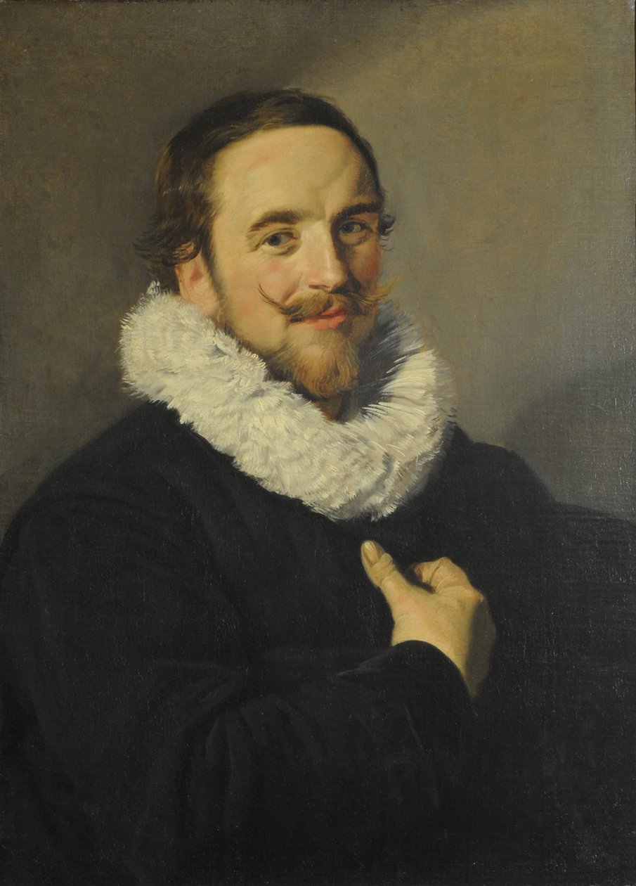Portret van een heer door School of Frans Hals