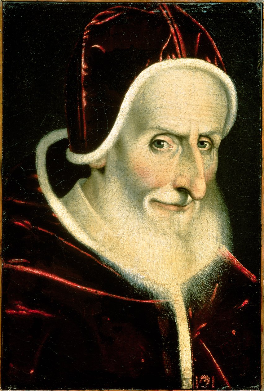Portret van paus Pius V (Michele Ghislieri) (1504-72) 1576-80 door Scipione Pulzone