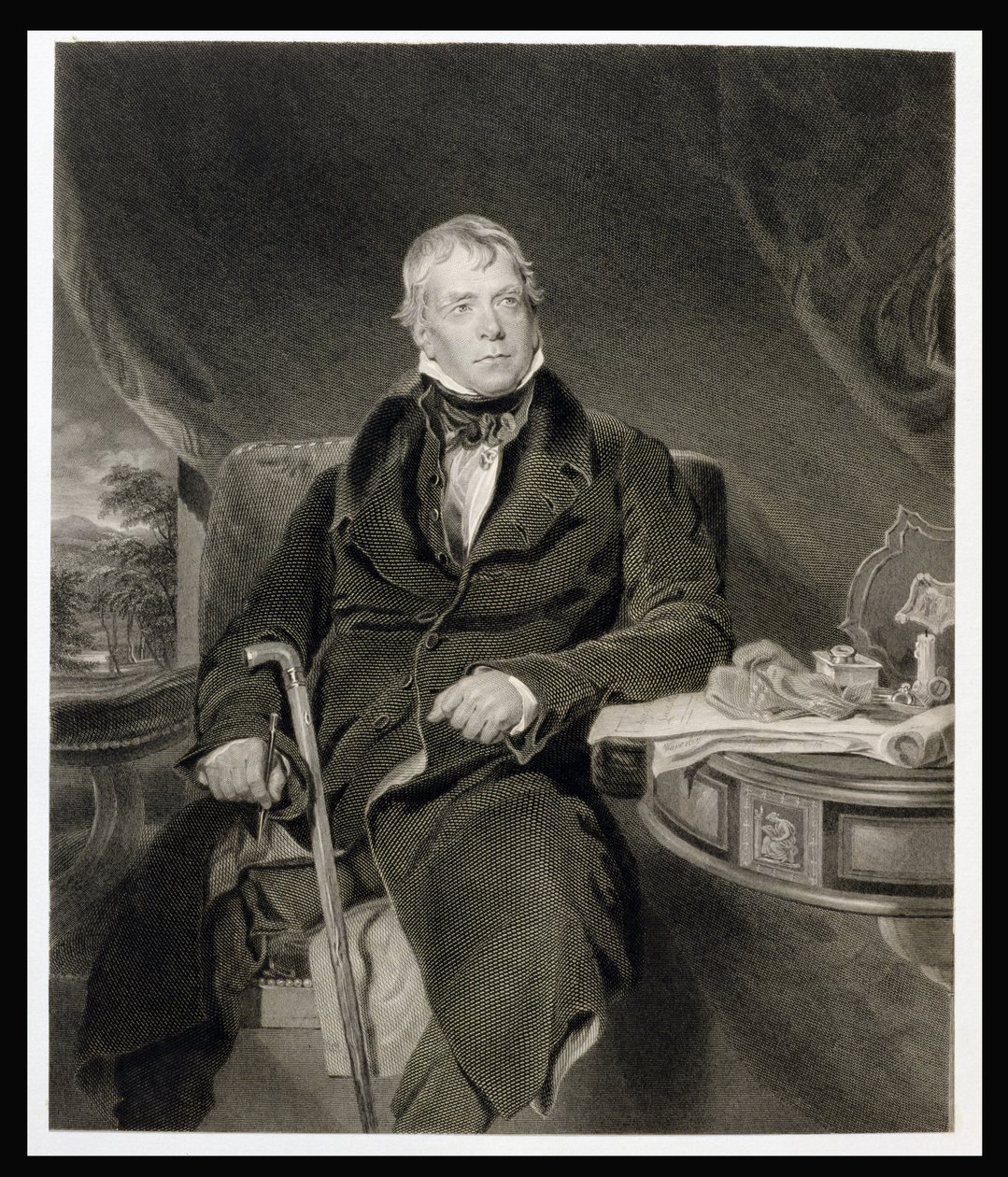 Sir Walter Scott door Scottish School