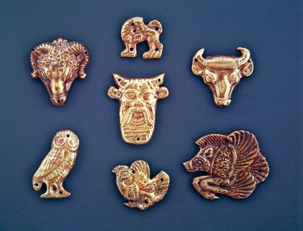 Kledingornamenten met Griekse invloed (goud) door Scythian