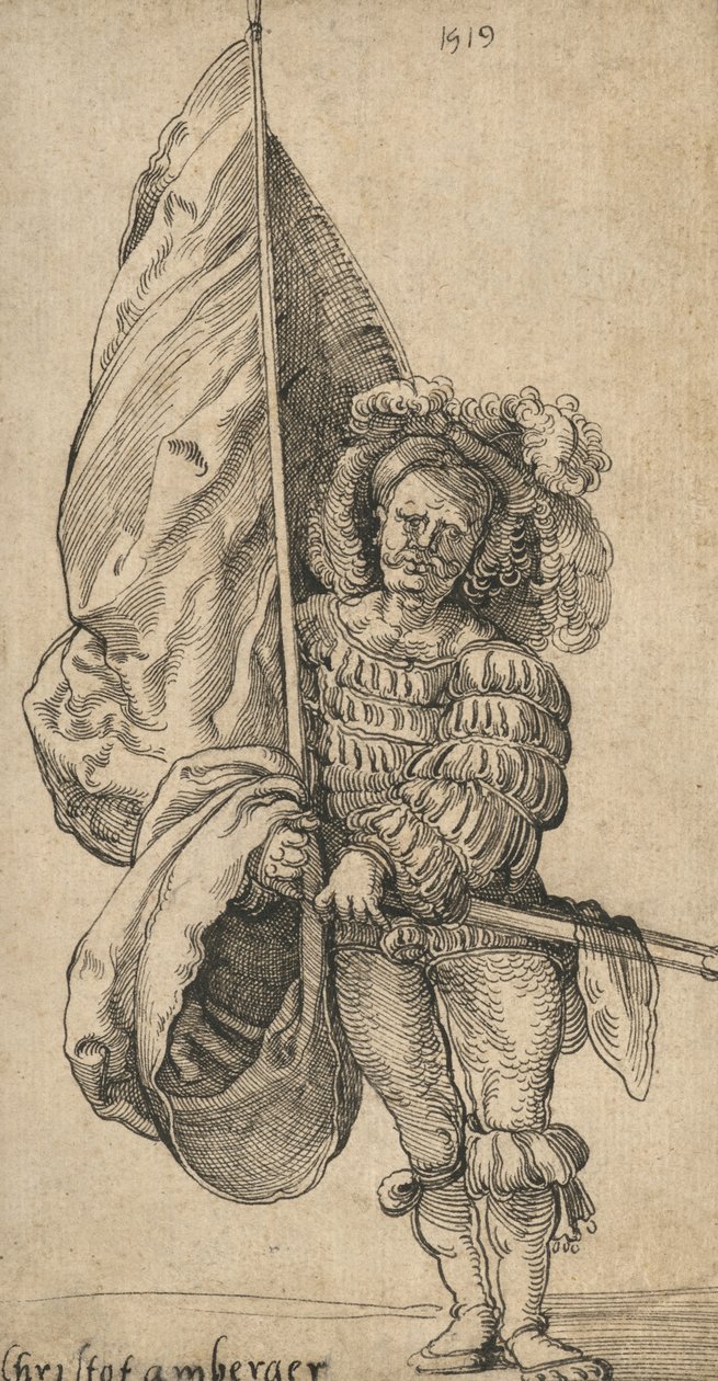 Een standaard drager door Sebald Beham