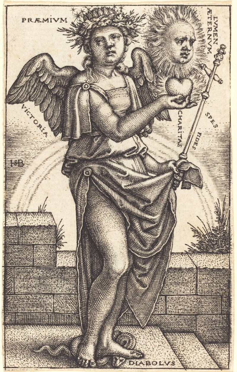 Allegorie van het Christendom door Sebald Beham
