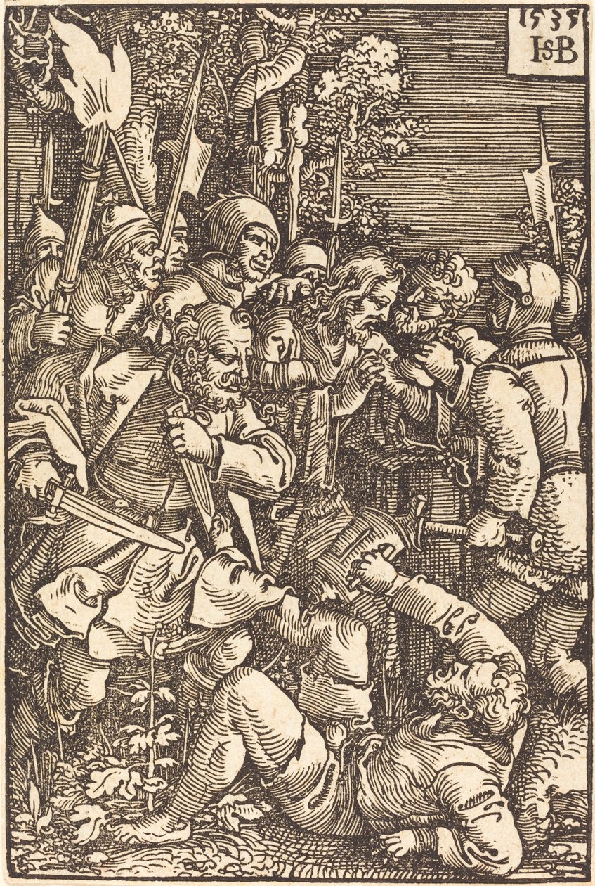 Christus gevangen genomen door Sebald Beham