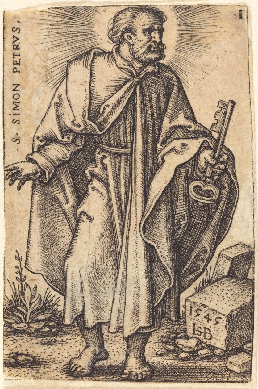 Simon Petrus door Sebald Beham