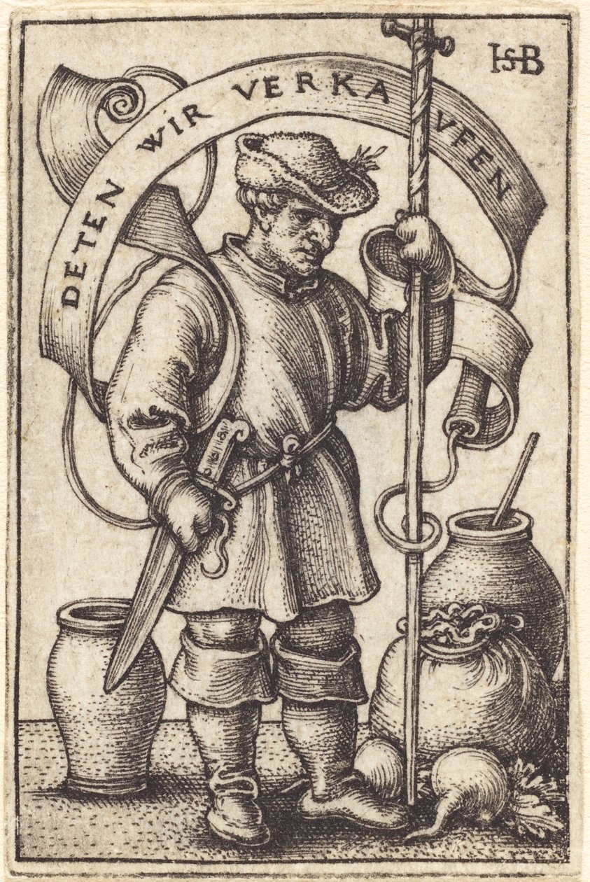 De marktboer door Sebald Beham