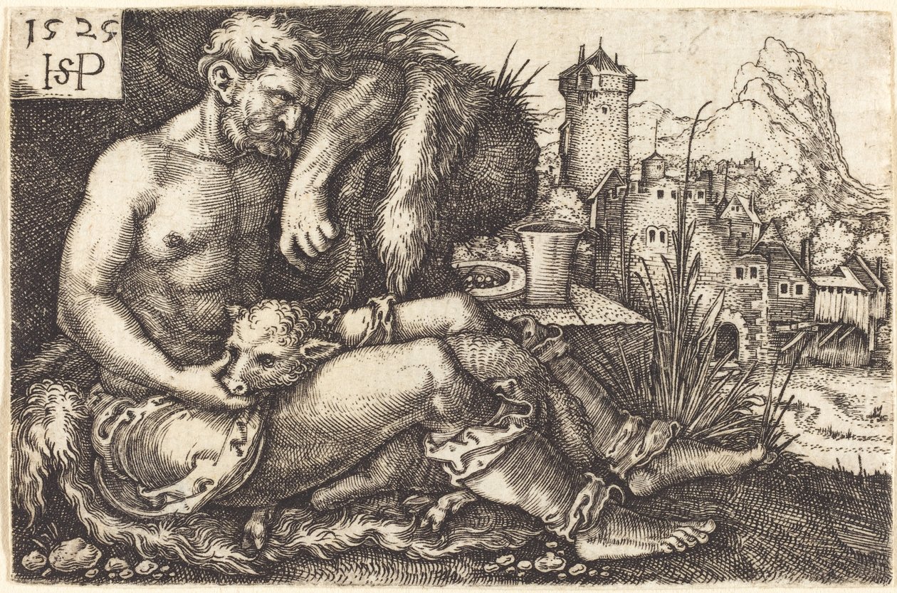 De herder door Sebald Beham