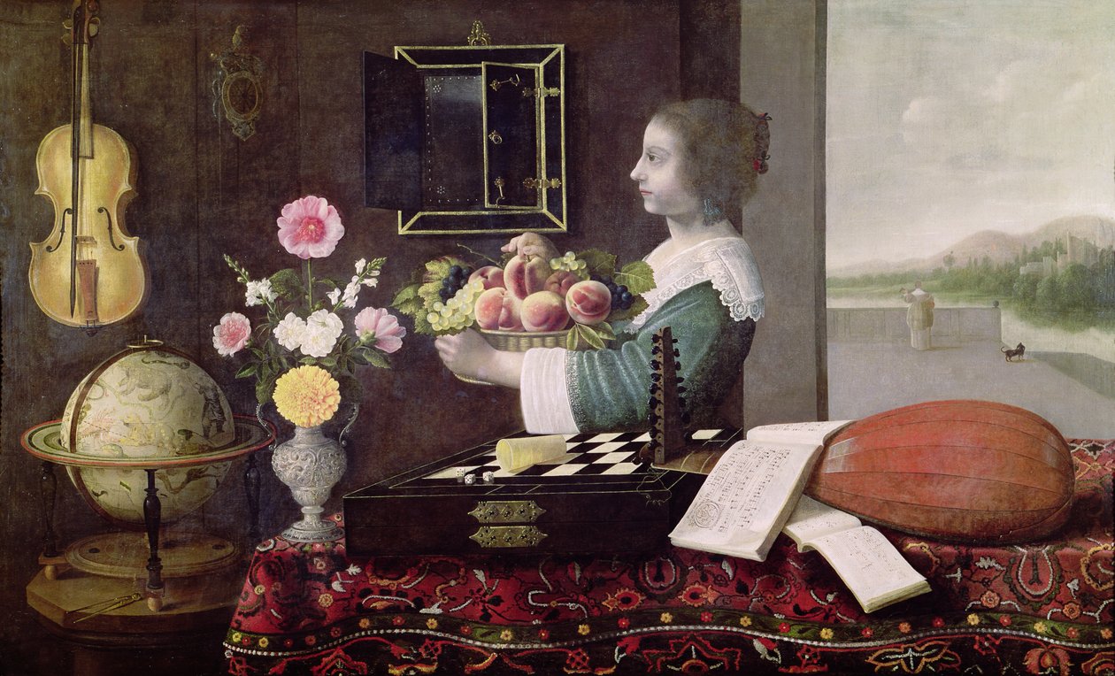 De Vijf Zintuigen, of Zomer, 1633 door Sebastian Stoskopff
